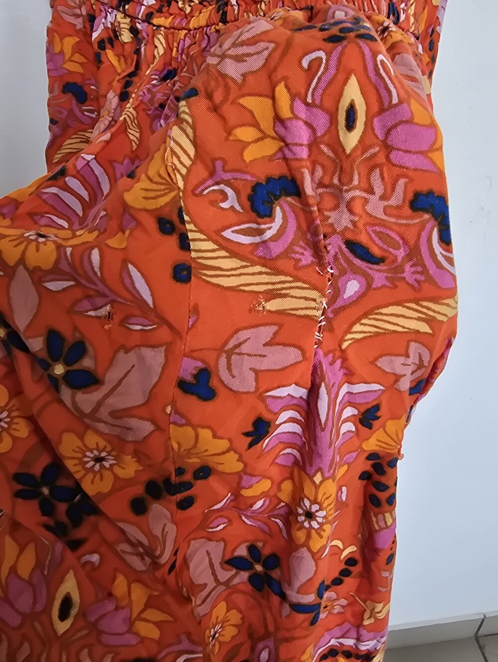 Band of the Free One Shoulder Boho Floral Midi Dress L - Picture 12 of 15